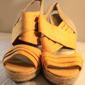 Ann Marino Espadrille Platform Sandals Size 10